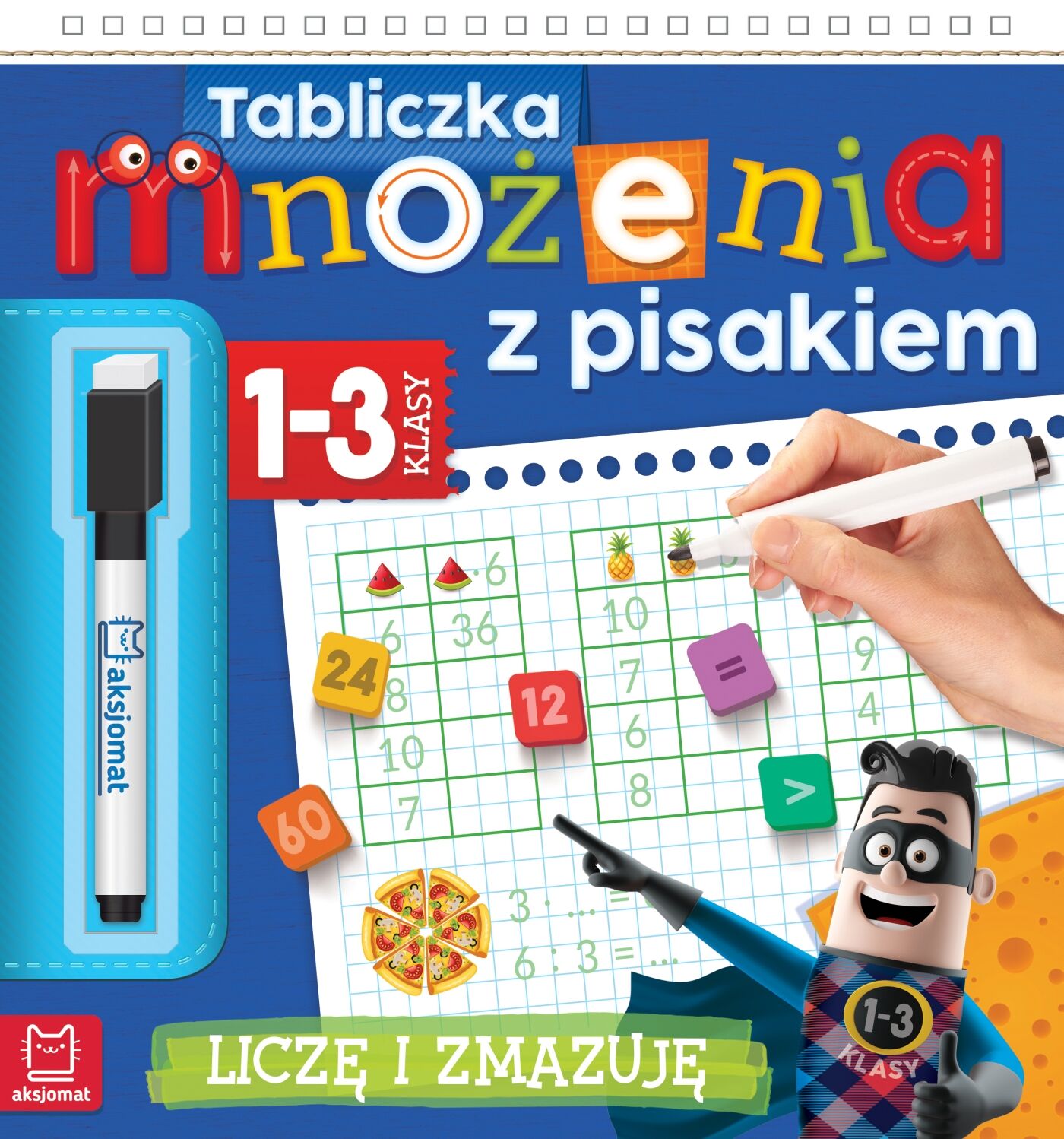 Tabliczka mnożenia z pisakiem. Klasy 1-3. Liczę i zmazuję