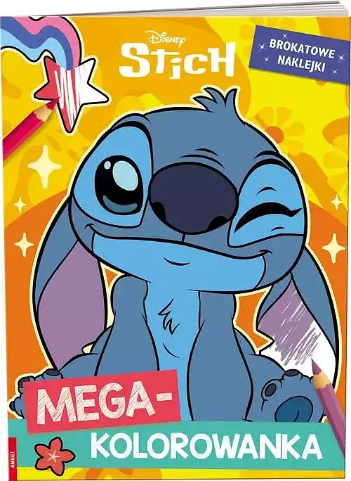 Stich. Megakolorowanka. Brokatowe naklejki