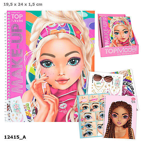 Szkicownik make up top model z naklejkami 12415a