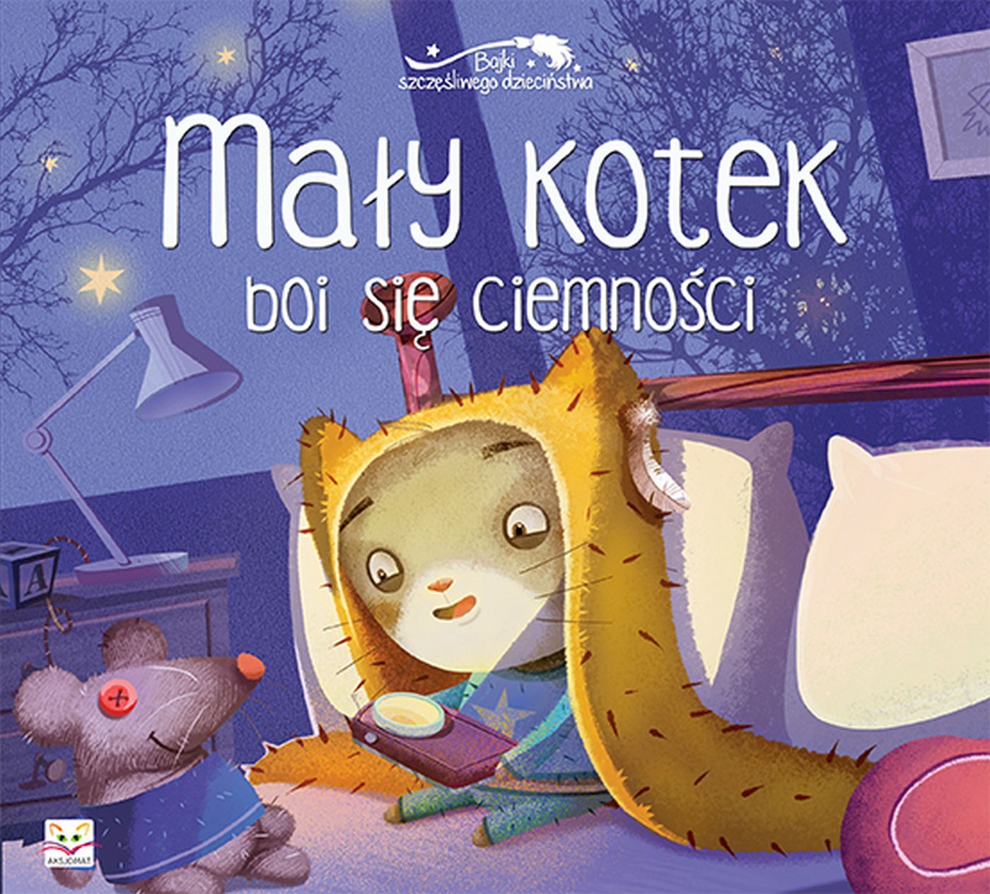 Mały kotek boi się ciemności. Bajki szczęśliwego dzieciństwa.