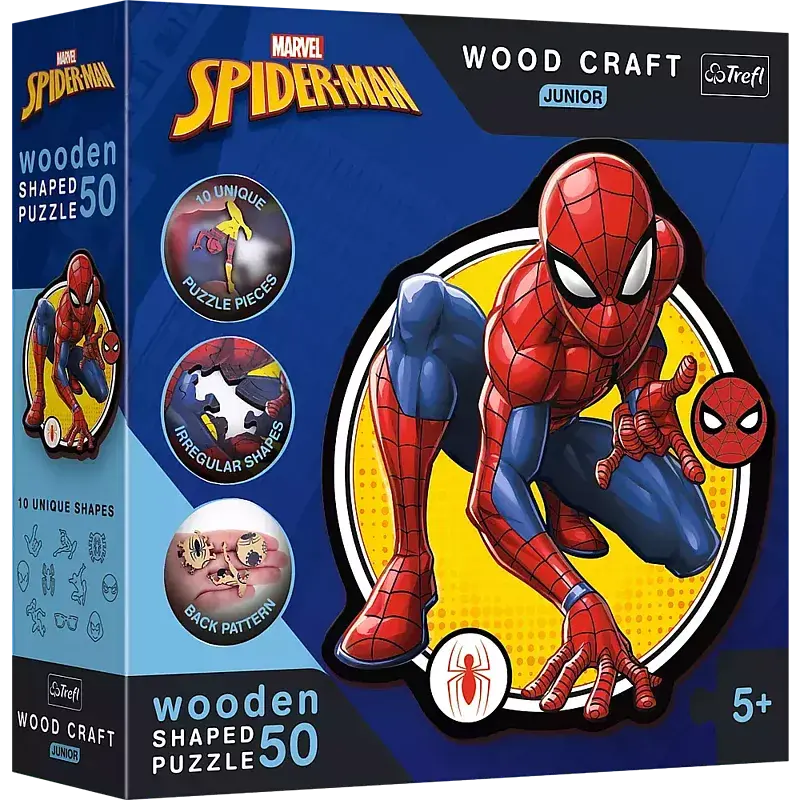 Puzzle drewniane Moc Spidermana 50