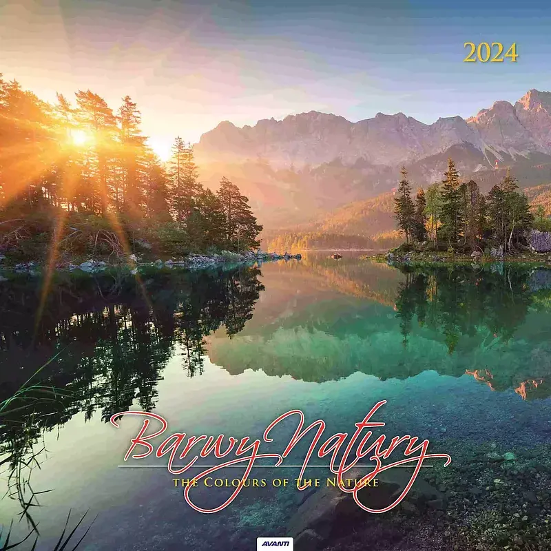 Kalendarz 2024 ścienny duży barwy przyrody kd 9