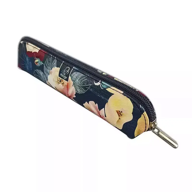 Piórnik mini etui żółte kwiatki bb220023
