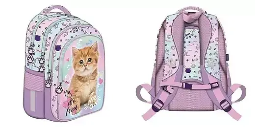Plecak 4-komorowy my little friend pastel kitty