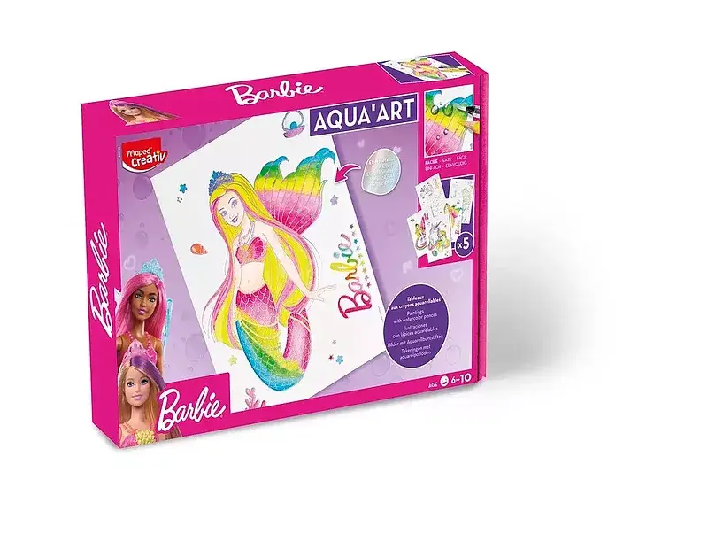Aqua art obrazy akwarelowe motyw barbie creativ