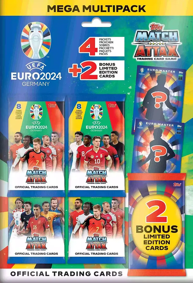 Euro 2024 topps cards mega multipack