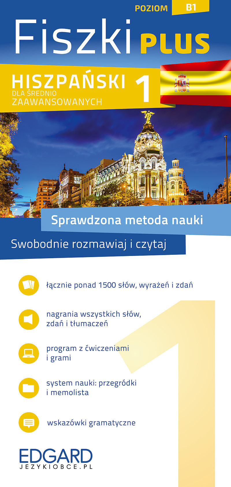 Hiszpański Fiszki PLUS dla średnio zaawansowanych 1
