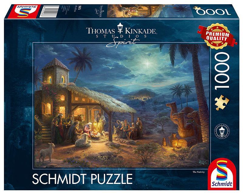 Puzzle 1000 pq narodziny jezusa t. Kinkade 109417