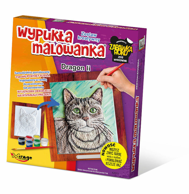 Wypukła malowanka koty dragon li 62010