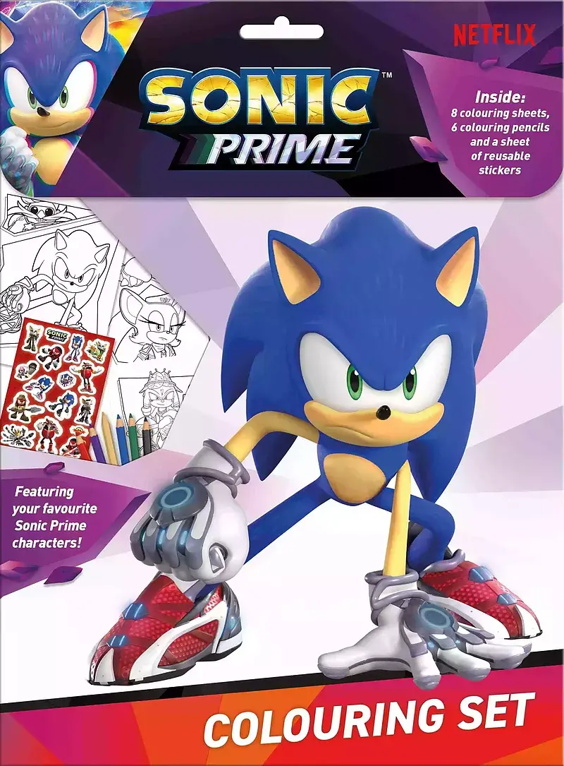 Zestaw do kolorowania z naklejkami sonic sn00014
