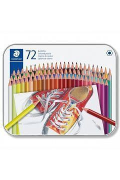 Kredki sześciokątne staedtler 72 kolory w metalowym opakowaniu