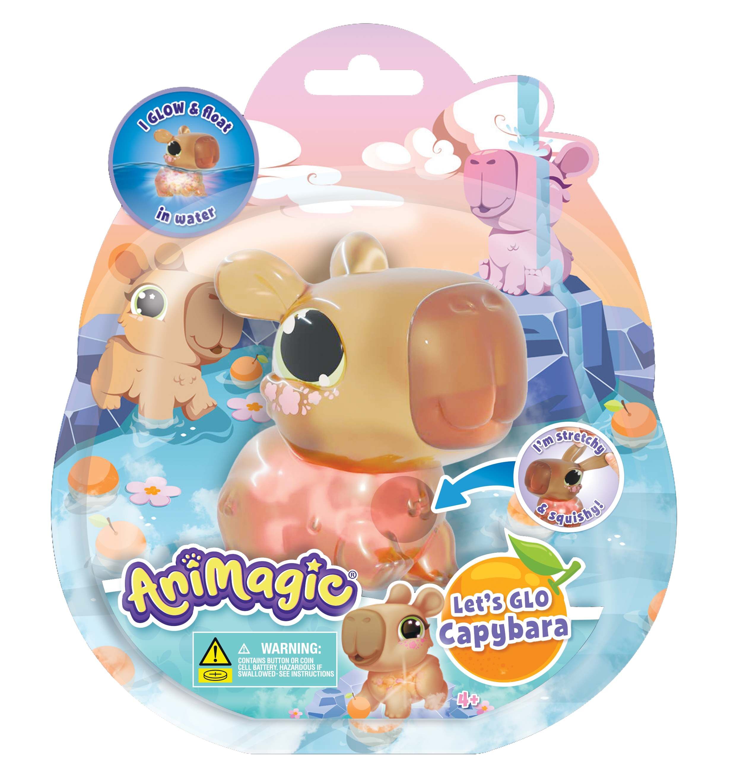 Capybara Let's Glo Animagic Kapibara  brązowa