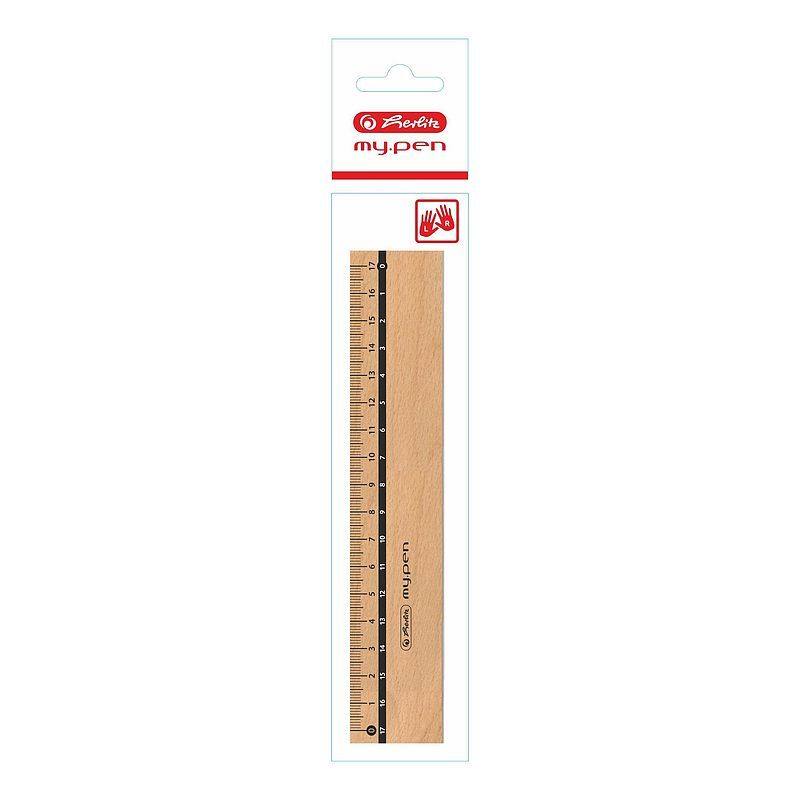 Linijka herlitz my. Pen drewniana 17cm