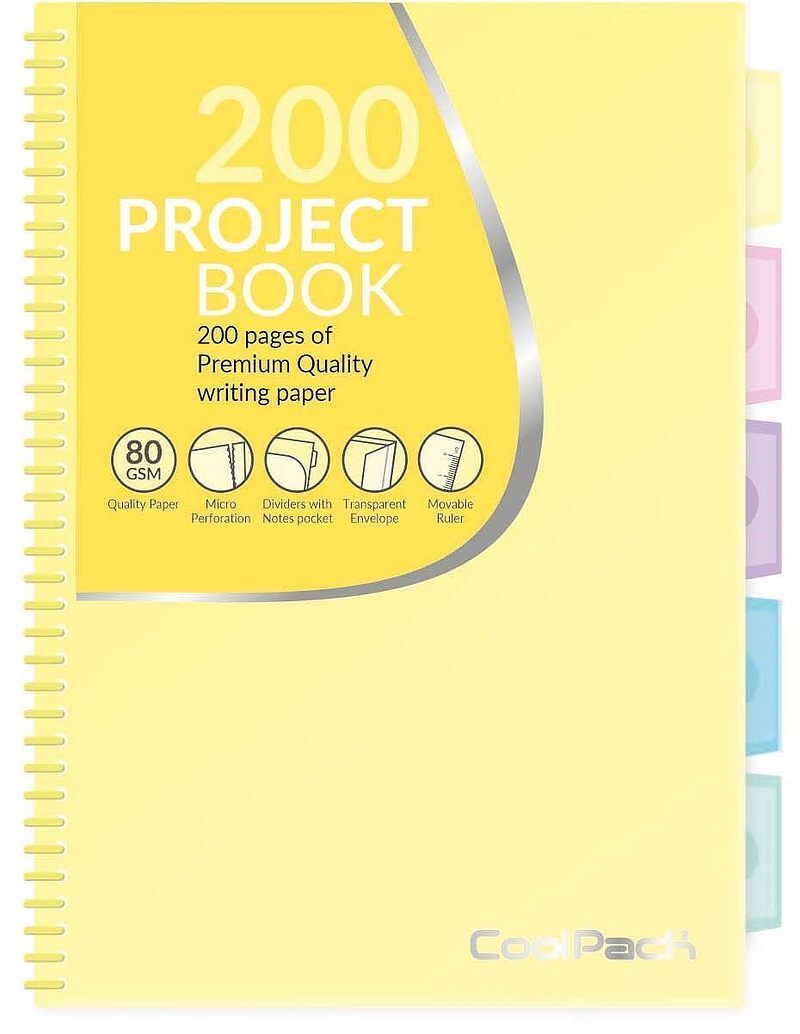 Kołobrulion b5 coolpack pastel b5 200 kartek żółty
