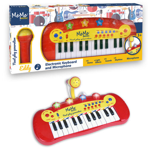 Elektroniczny keyboard z mikrofonem