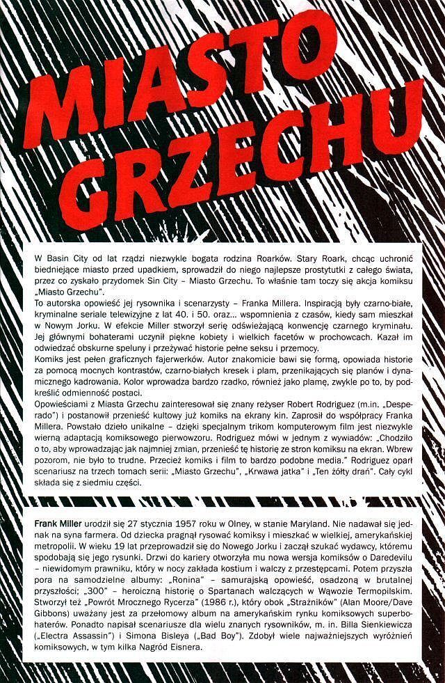 Kultowa Kolekcja Komiksów - 1 - Miasto Grzechu