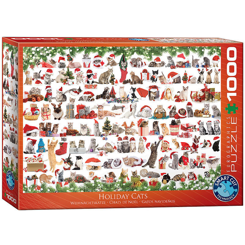 Puzzle 1000 holiday cats 6000-0940