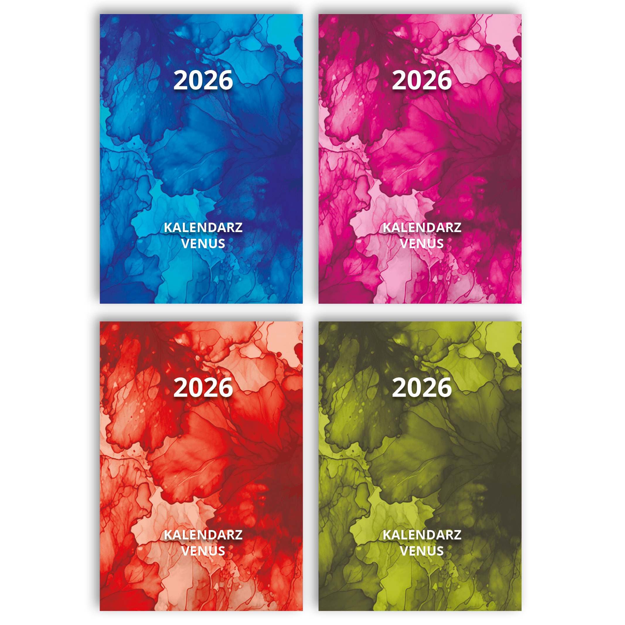 Kalendarz 2026 kieszonkowy tygodniowy Venus 1szt.mix