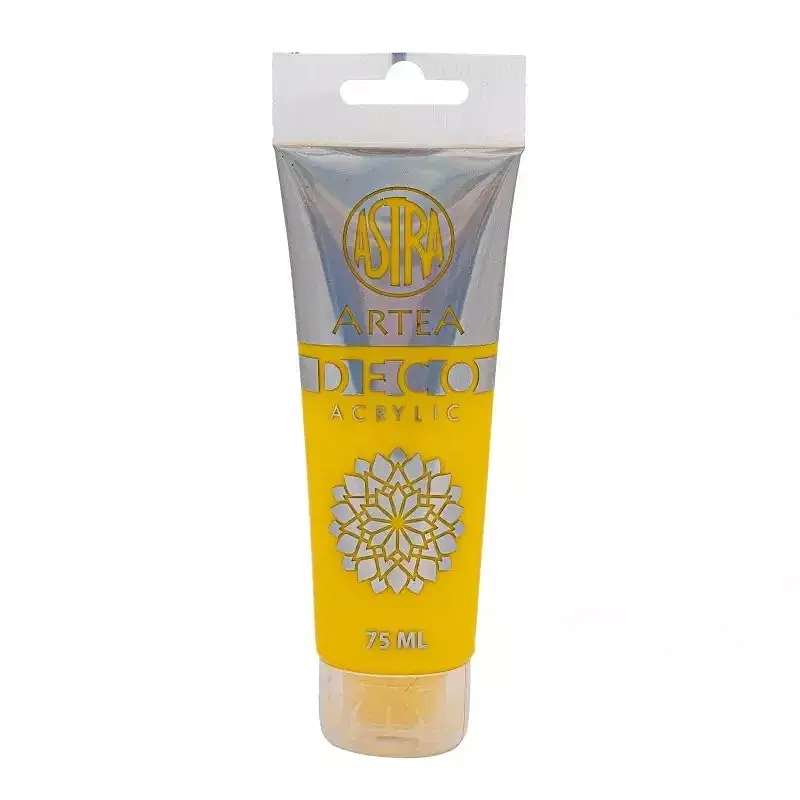 Farba akrylowa deco artea 75 ml tuba żółty