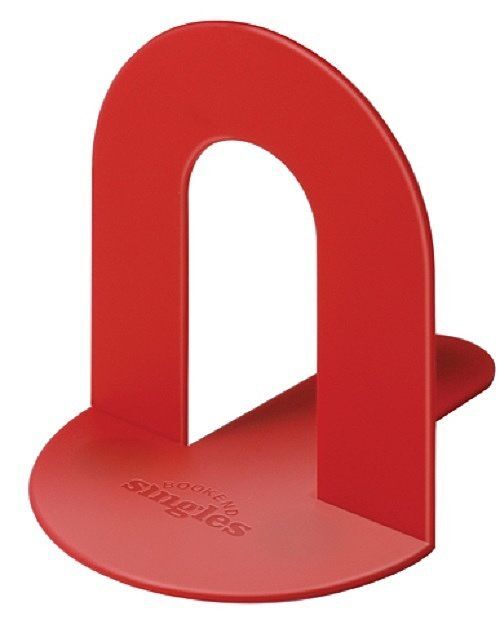 Book end - podpórka pod książki - czerwona
