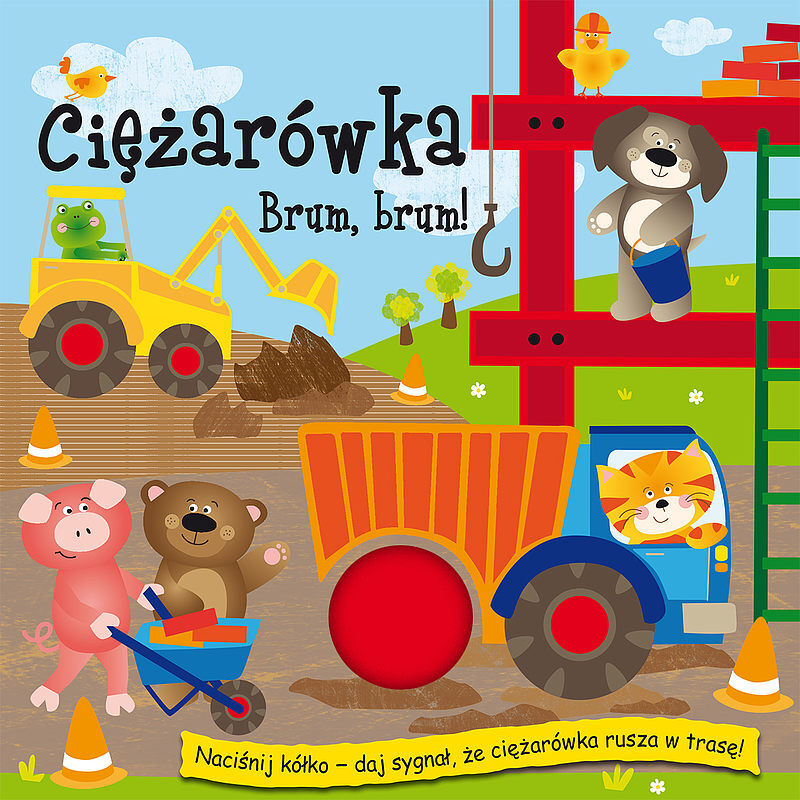 Ciężarówka. Brum, brum! Piszczące kółka