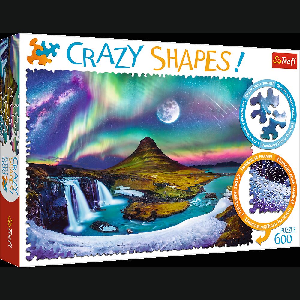Puzzle 600 Crazy Shapes Zorza nad Islandią 11114