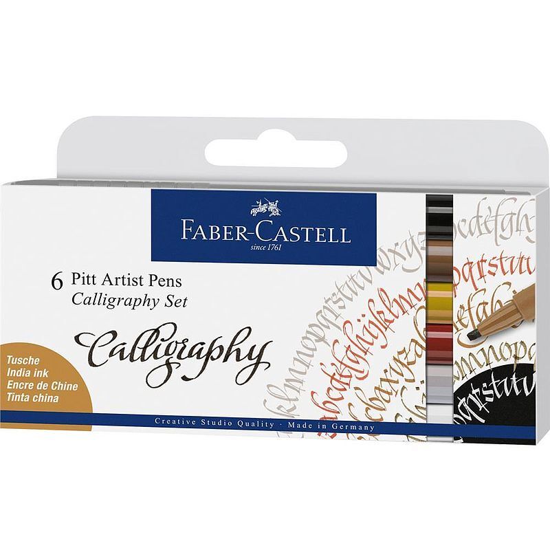 Zestaw do kaligrafii pitt artist pen 6 sztuk