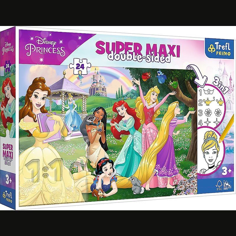 Puzzle 24 super maxi wesołe księżniczki 41008