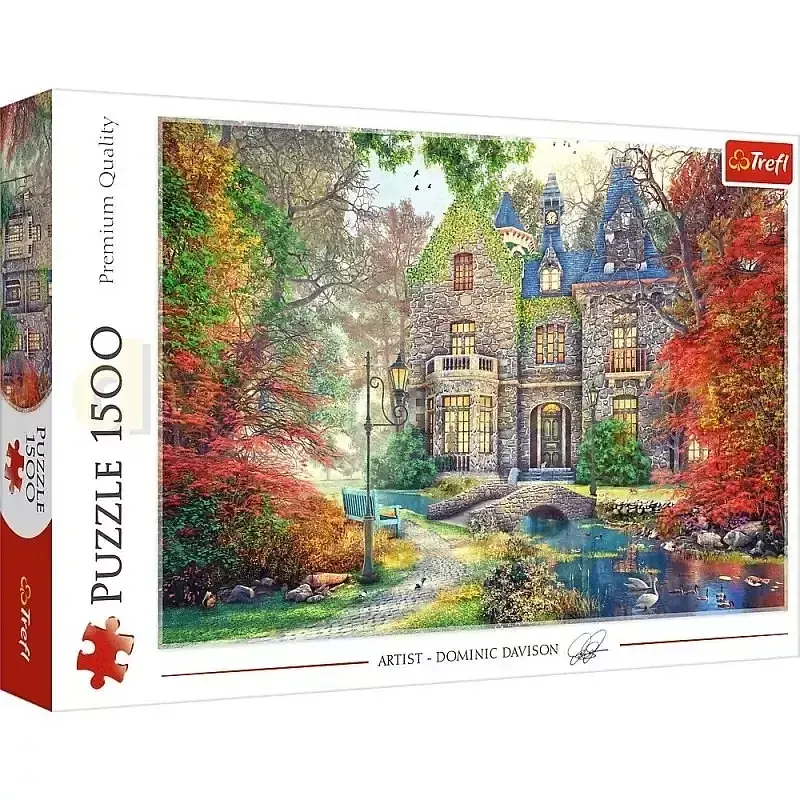 Puzzle Jesienny dworek 1500