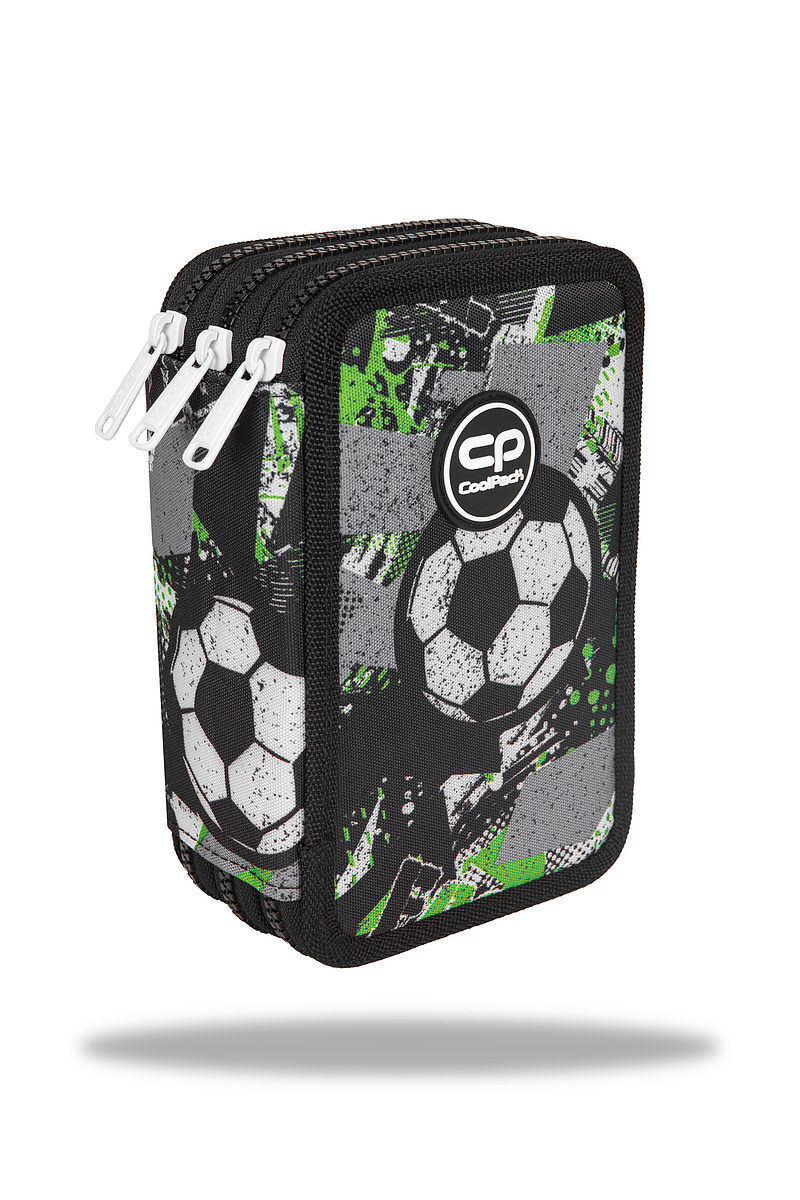 Piórnik 3-komorowy z wyposażeniem coolpack jumper 3 let s gol