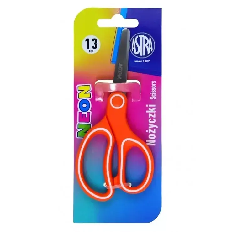 Nożyczki ergonomiczne astrapen neon 13 cm