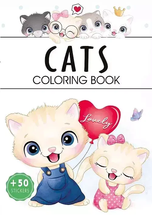 Cats. Coloring book