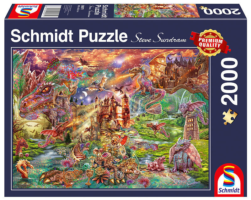 Puzzle 2000 pq smoczy skarb 110008
