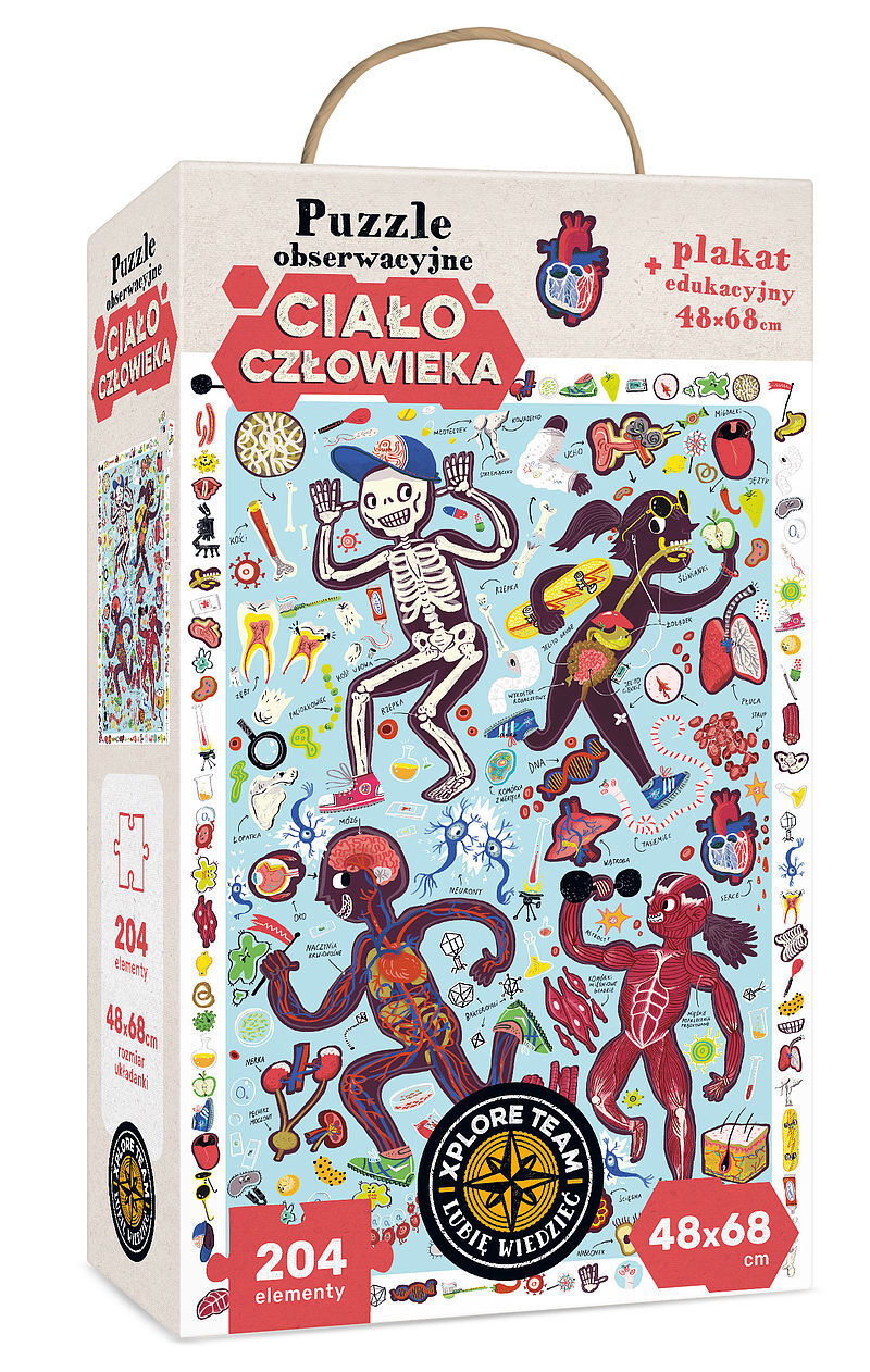 Xplore Team Puzzle obserwacyjne Ciało człowieka