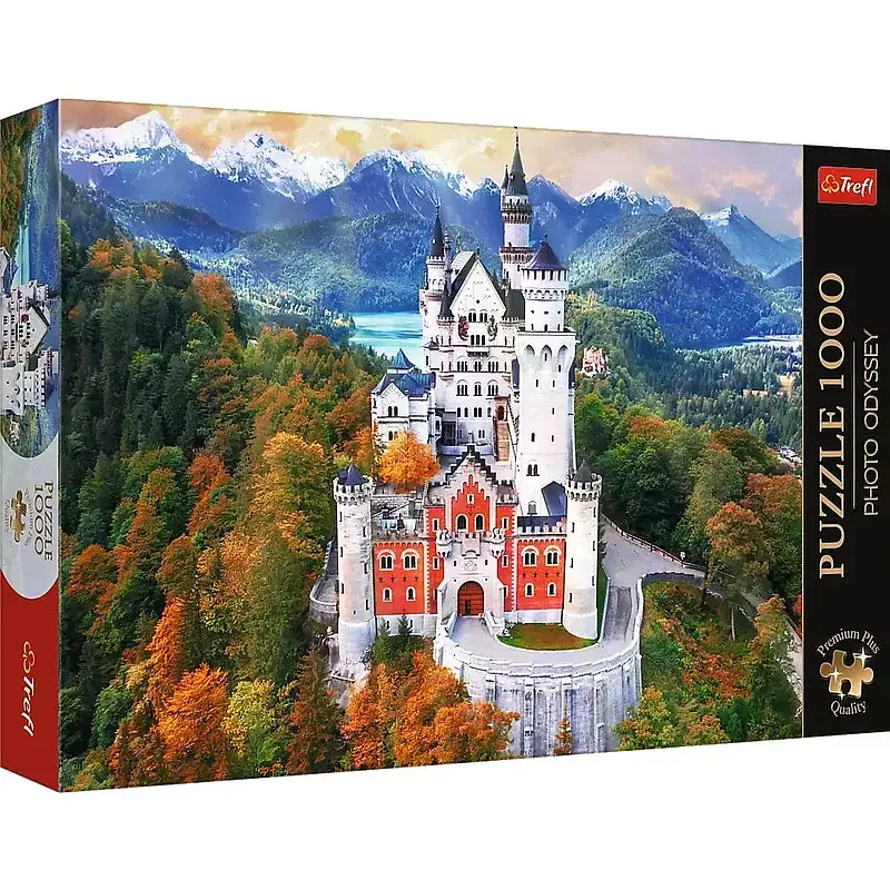 Puzzle Premium Plus Quality Photo Odyssey: Zamek Neuschwanstein, Niemcy 1000