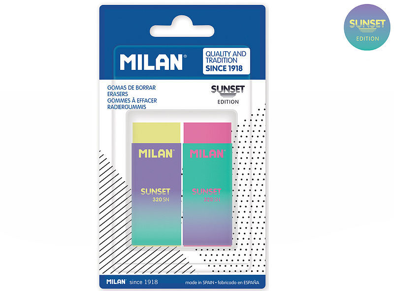 Gumka milan 320 sunset 2 sztuki na blistrze