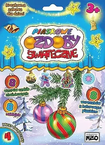 Piaskowe ozdoby świąteczne pakiet nr 4