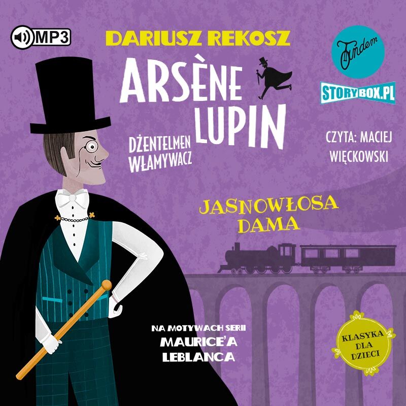 CD MP3 Jasnowłosa dama. Arsene Lupin dżentelmen włamywacz.  Tom 5