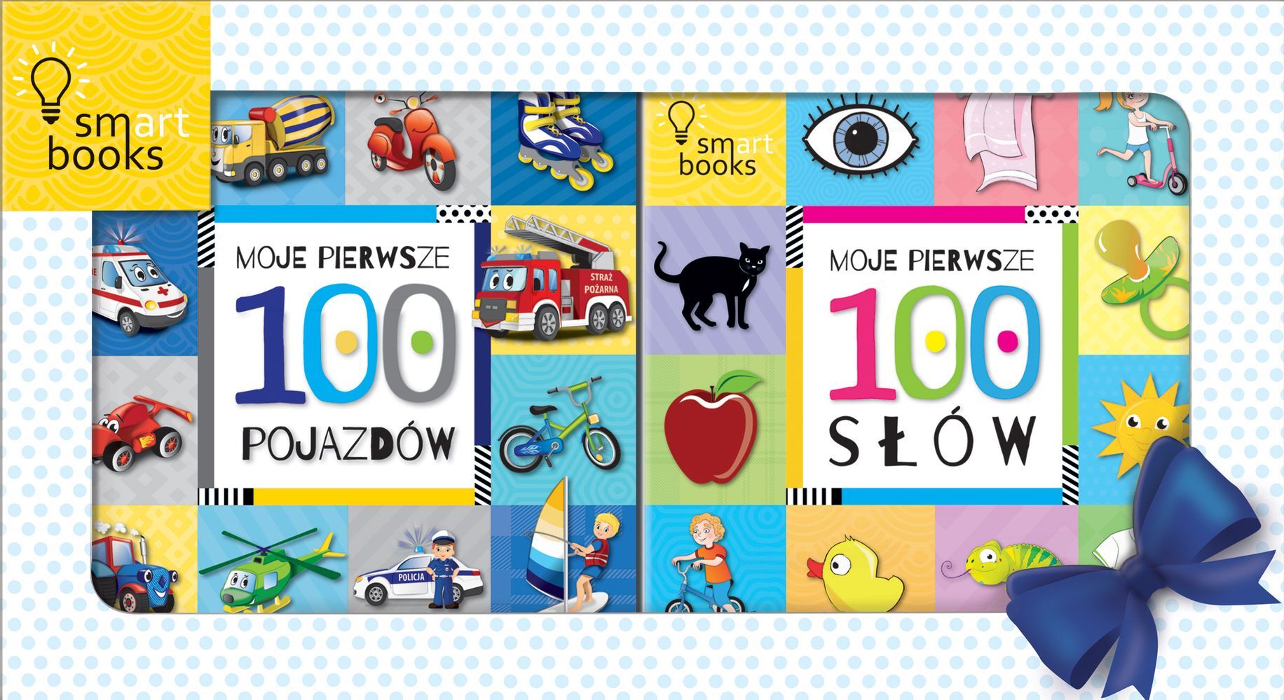 Pakiet ramka 2018 boy moje pierwsze 100 słów + moje pierwsze 100 pojazdów