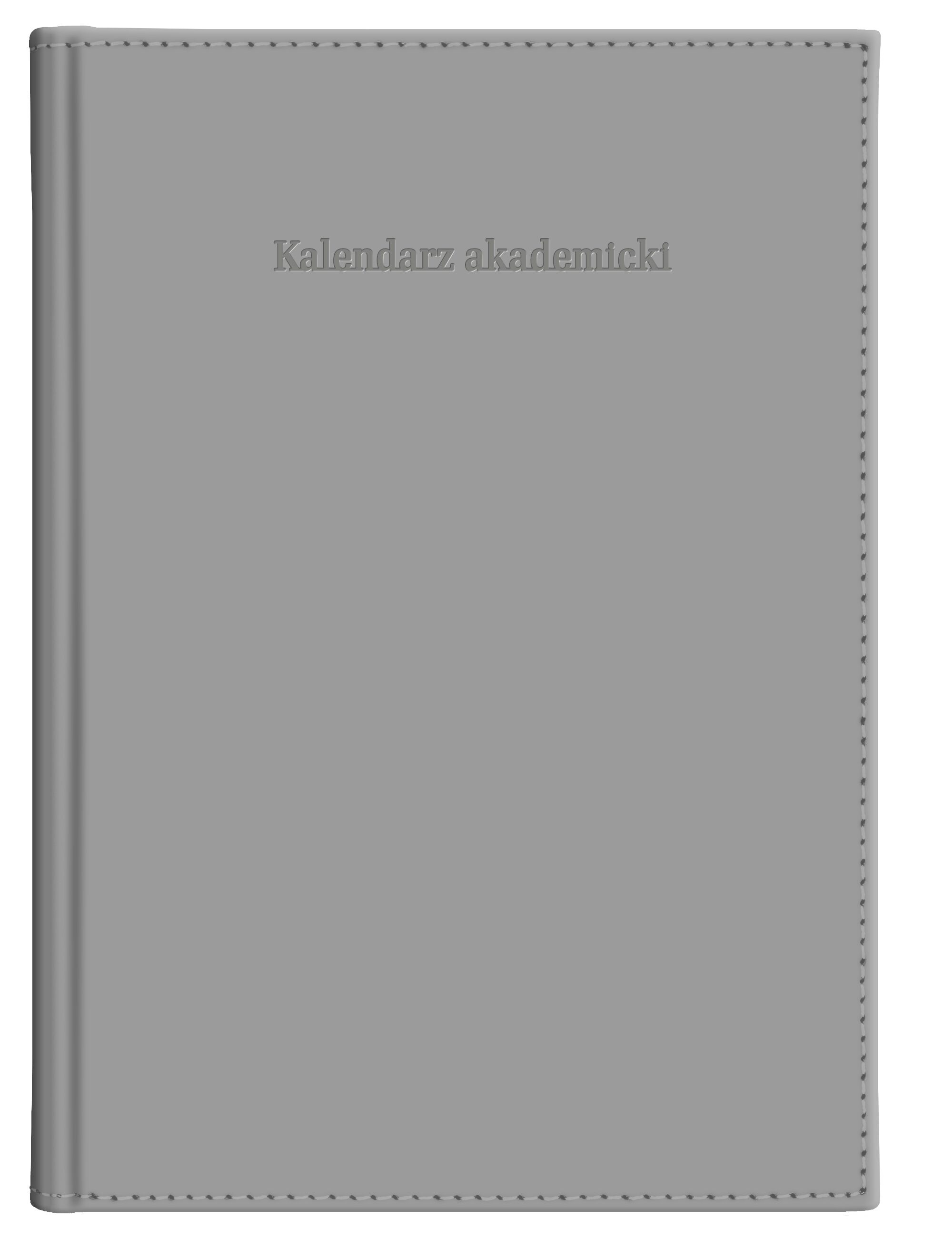Kalendarz akademicki 2026/2027 A5T Vivella szary