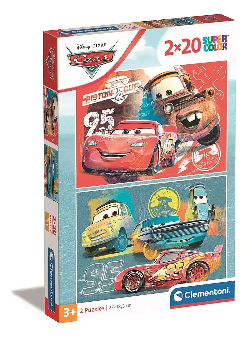 Puzzle 2 x 20 super kolor cars 24808
