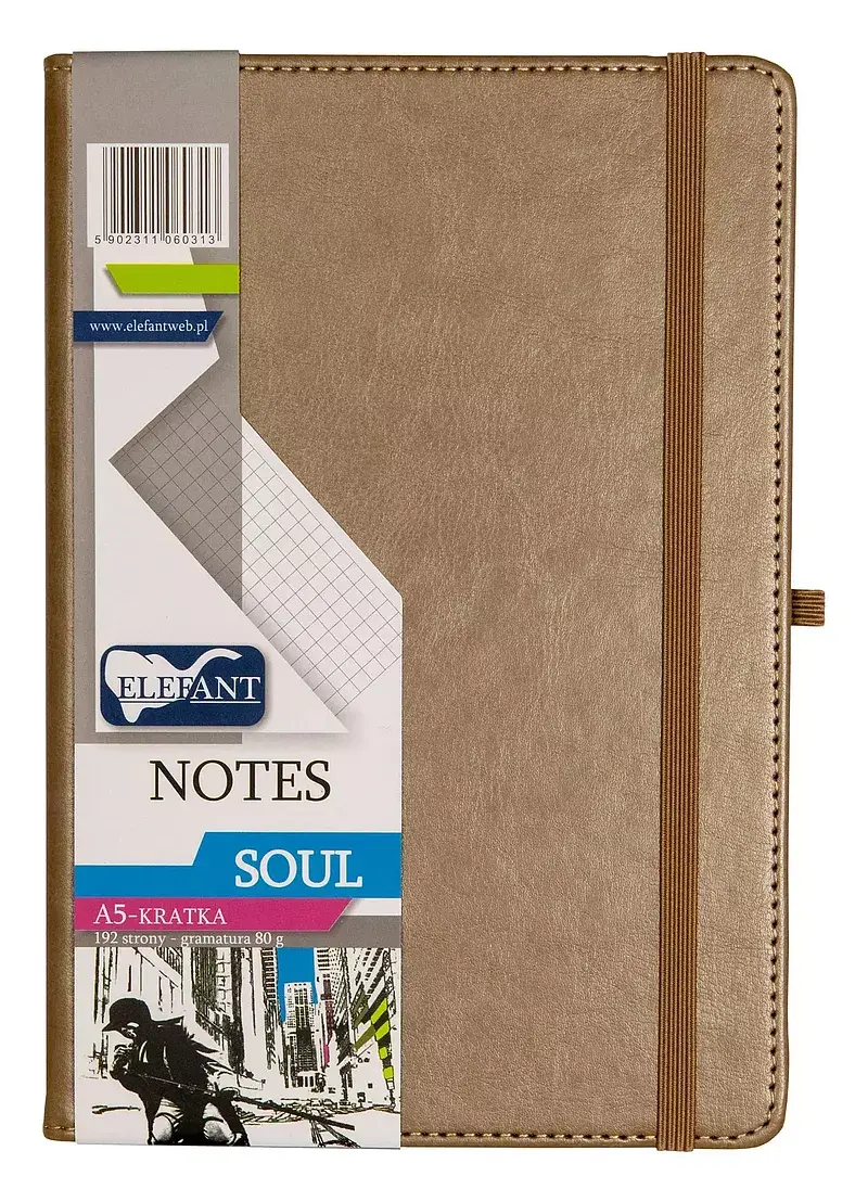 Notes a5 kratka soul szary