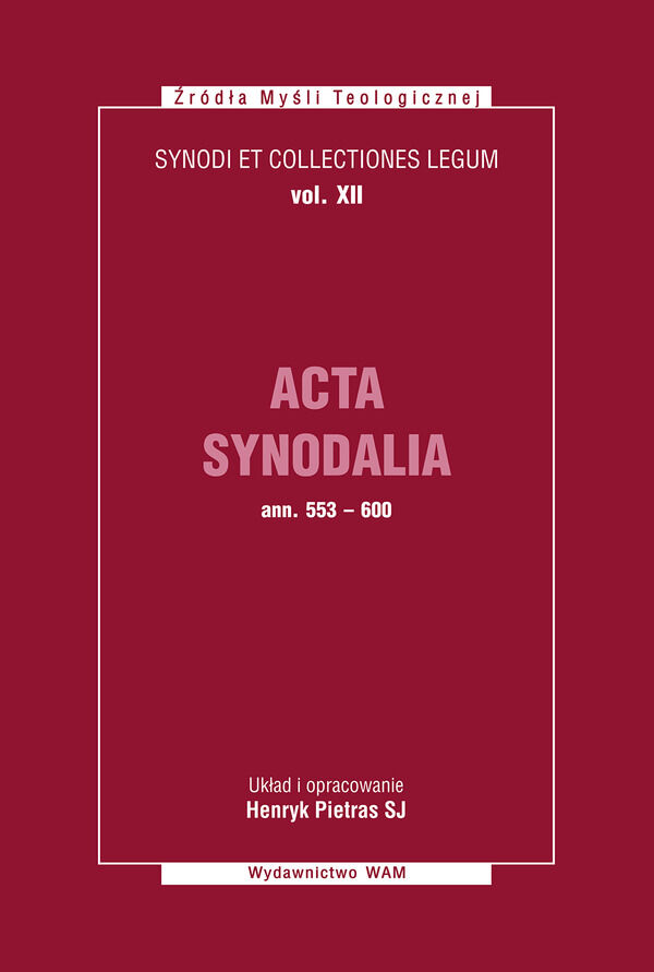 Acta Synodalia - od 553 do 600 roku