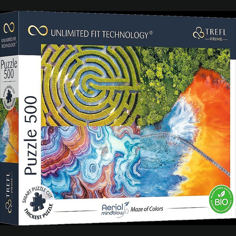 Puzzle 500 UFT - Aerial Mindblow: Maze of Colors