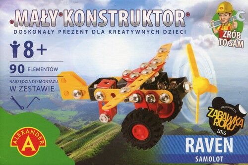 Mały konstruktor Raven Samolot 90 elementów