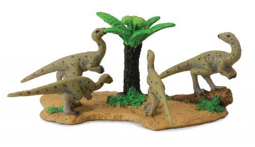 Figurki dinozaurów + drzewo