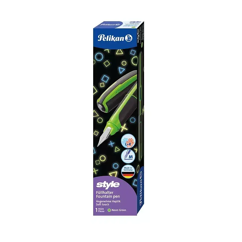 Pióro wieczne style neon p57 m zielone pelikan