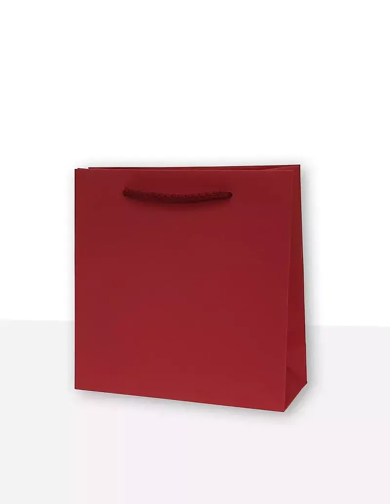 Torebka prezentowa jednobarwna cd bordo 10 sztuk