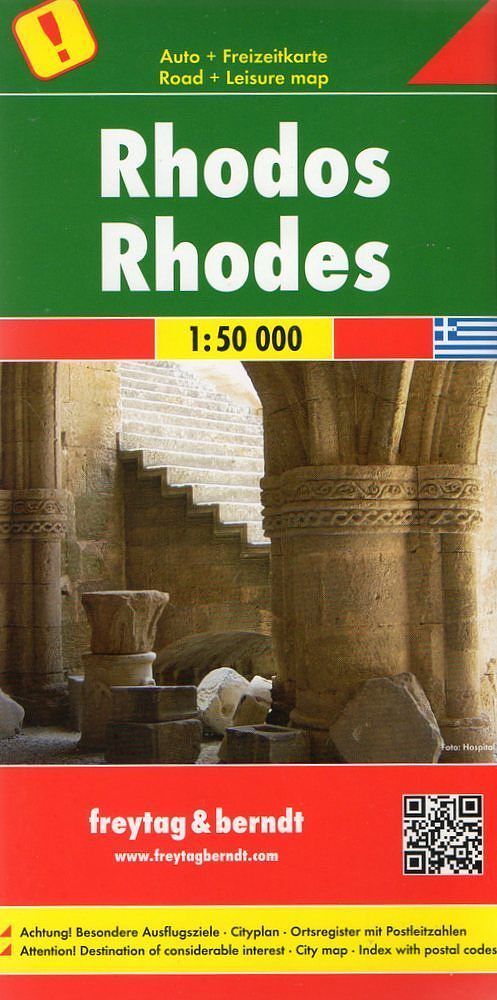 Wyspa grecka rodos 1:50 000 freytag & berndt