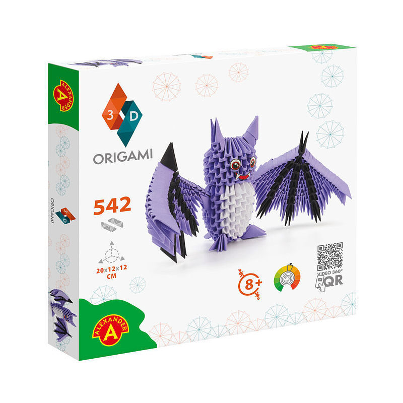 Origami 3d nietoperz